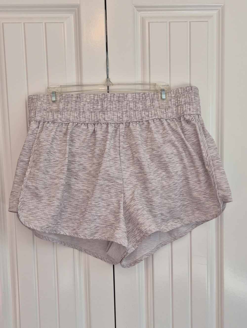 DSG Heathered Light Grey Athletic Shorts with Elastic Waistband